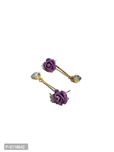Trendy Gold Plated Drop Earrings for Girls and Women-thumb2