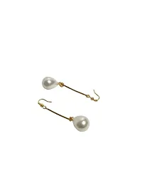 Trendy Gold Plated Drop Earrings for Girls and Women-thumb1