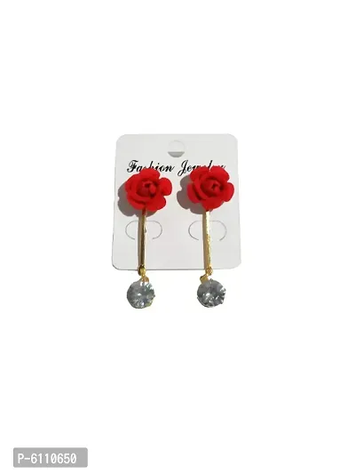 Trendy Gold Plated Drop Earrings for Girls and Women