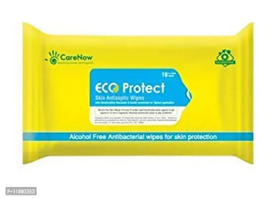 Eco Protect Alochol Free Wipes- Pack Of 1, 10 Wipes-thumb2