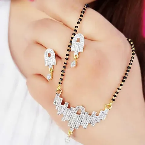 Fancy And Beautiful AD Mangalsutra Set