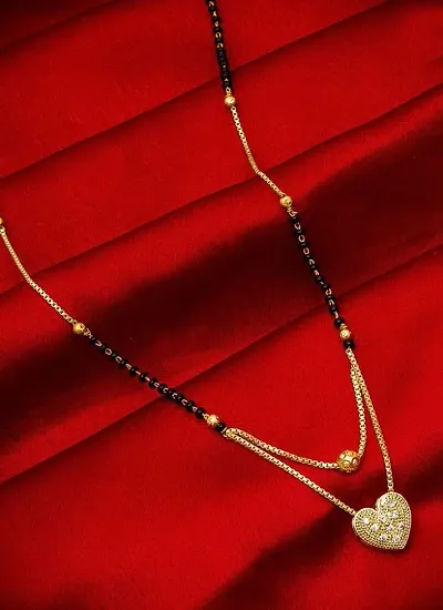 Gold Plated American Diamond Mangalsutras