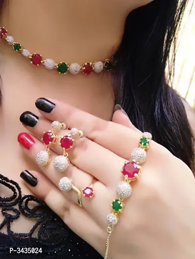Darjeeling Fancy Jewellery Set For Woman And Girls-thumb0