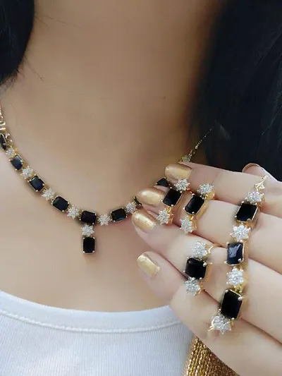 Elegant Alloy Jewellery Set For Woman And Girl