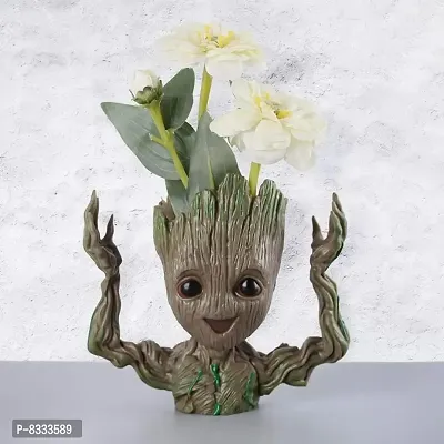 Baby groot Hi-fi Planter Pen stand home decorative showpiece for table-thumb0