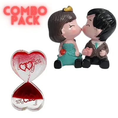 Combo Pack Of Valentines Day  Magnet Cute Small Love Couple and droplet love meter for Girlfriend|husband|Wife