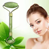 SK ORGANIC Anti Aging 100% Natural Stone Jade /Agate Stone roller Facial Massager healing Slimming Massage (jade Stone)-thumb2