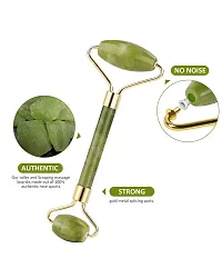 SK ORGANIC Anti Aging 100% Natural Stone Jade /Agate Stone roller Facial Massager healing Slimming Massage (jade Stone)-thumb3