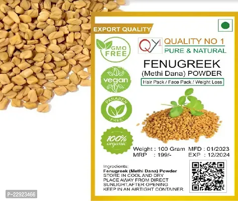 Natural Fenugreek Seed Powder face pack Methi Powder 100 Gram