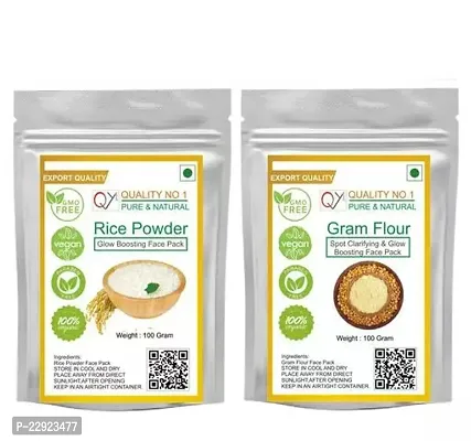 Rice Powder 100 Gram Free Gram Flour Besan 100 Gram