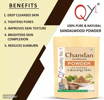 QY1 Sandalwood Face Pack Powder Pure Natural 100 g