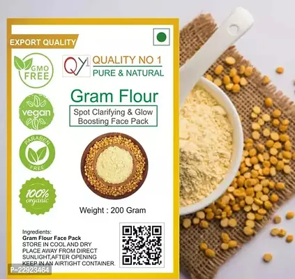 Gram Flour Besan 200 Gram This is The Useing Natural Face pack For All Member Mens Womens Baby Best Result only 15 Days