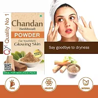 QY1 Kasturi Turmeric Powder (100 Gram) Free Sandalwood Powder/Chandan Powder (100 Gram) Best For Face, Skin-thumb1