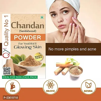 QY1 Kasturi Turmeric Powder (100 Gram) Free Sandalwood Powder/Chandan Powder (100 Gram) Best For Face, Skin-thumb3