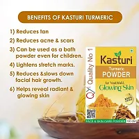 QY1 Kasturi Turmeric Powder (100 Gram) Free Sandalwood Powder/Chandan Powder (100 Gram) Best For Face, Skin-thumb3