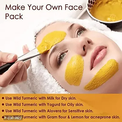 Kasturi Turmeric Powder (100 Gram) Free Multani Cucumber Face Pack (100 Gram) 100 % Natural  Pure Best Result Only 15 Days-thumb4