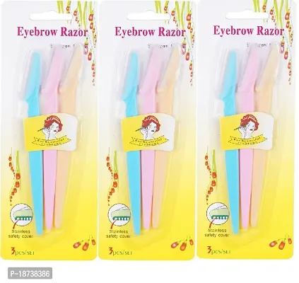 TINKLE EYEBROW RAZOR PACK OF 3 SET (Pack of 9)