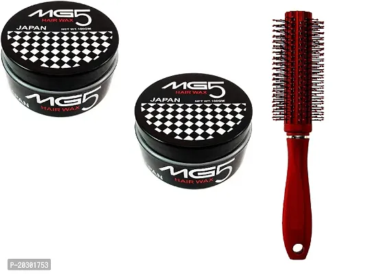 Klaty 2 mg5 hair wax with 1 roller round comb for hair styling Hair Wax