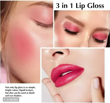 Tint Lip and Cheek Stain, Tined Finish (Blusher and Liquid Lipstick)  (Red, 12.5 ml)