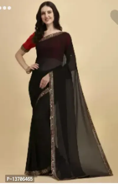 Shop Black Stones Embellished Saree Party Wear Online at Best Price |  Cbazaar