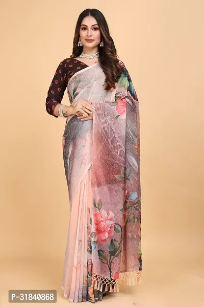 Stylish Saree with Blouse piece for Women-thumb0