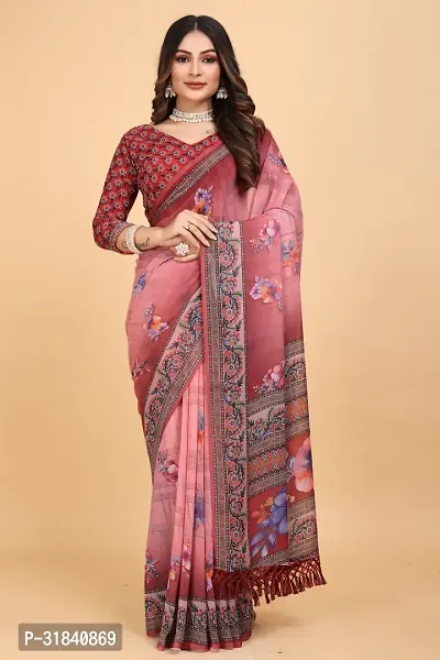 Stylish Saree with Blouse piece for Women-thumb0