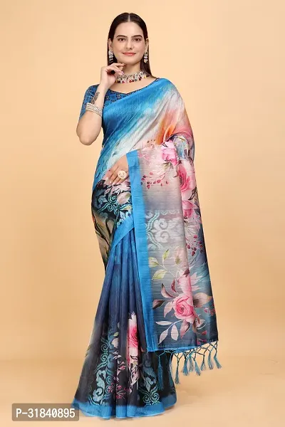 Stylish Saree with Blouse piece for Women-thumb0