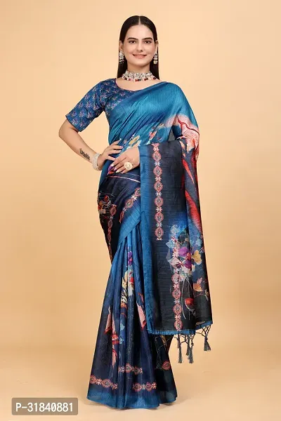 Stylish Saree with Blouse piece for Women-thumb0