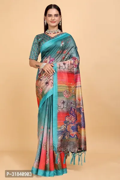 Stylish Saree with Blouse piece for Women-thumb0