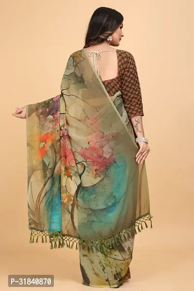 Stylish Saree with Blouse piece for Women-thumb2