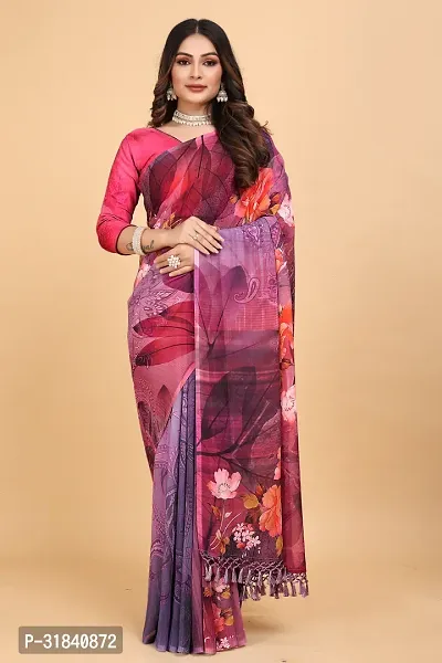 Stylish Saree with Blouse piece for Women-thumb0