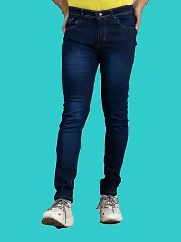 Stylish Denim Mid-Rise Jeans For Men-thumb2