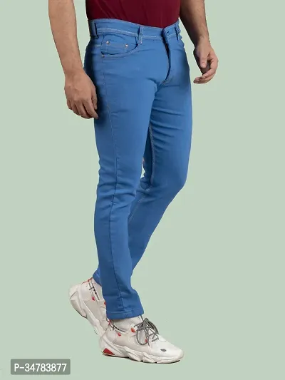 Stylish Denim Mid-Rise Jeans For Men-thumb3