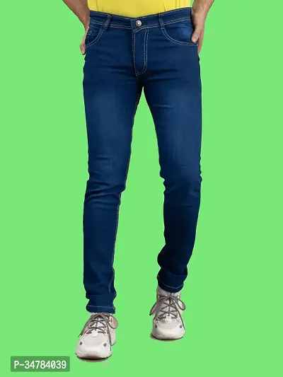 Stylish Denim Mid-Rise Jeans For Men-thumb4