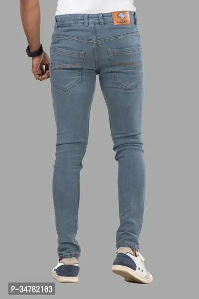 Stylish Denim Mid-Rise Jeans For Men-thumb2