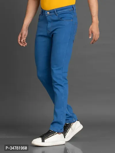 Stylish Denim Mid-Rise Jeans For Men-thumb4