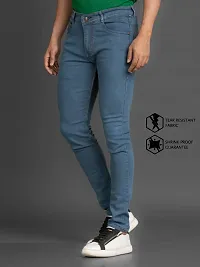 Stylish Denim Mid-Rise Jeans For Men-thumb3