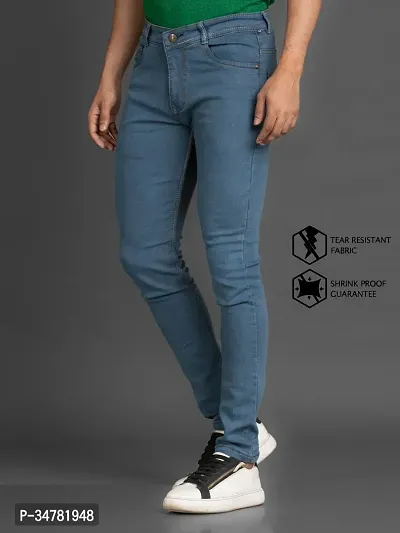 Stylish Denim Mid-Rise Jeans For Men-thumb4