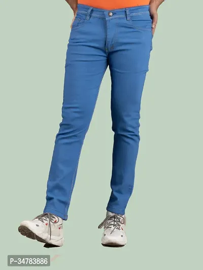 Stylish Denim Mid-Rise Jeans For Men-thumb2