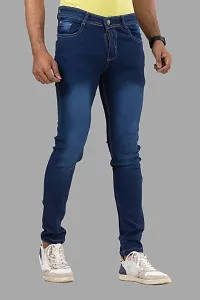 Stylish Denim Mid-Rise Jeans For Men-thumb2