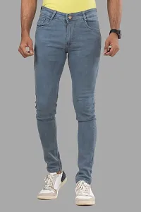 Stylish Denim Mid-Rise Jeans For Men-thumb1