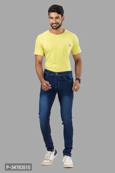 Stylish Denim Mid-Rise Jeans For Men-thumb5