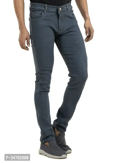 Stylish Denim Mid-Rise Jeans For Men-thumb3