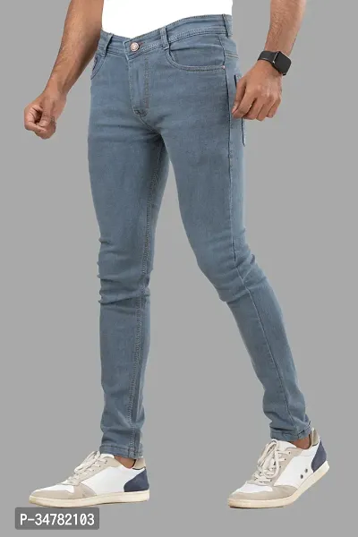 Stylish Denim Mid-Rise Jeans For Men-thumb4