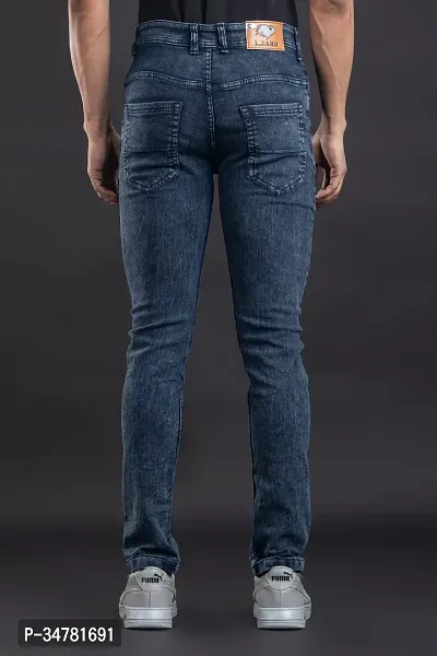 Stylish Denim Mid-Rise Jeans For Men-thumb2