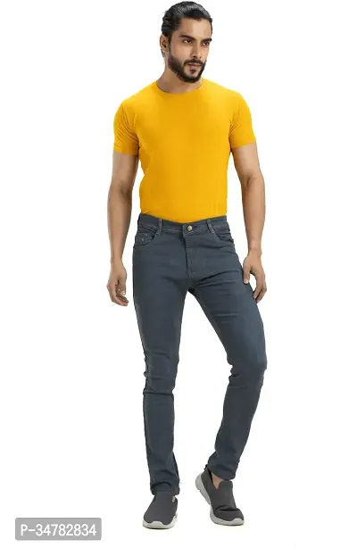 Stylish Denim Mid-Rise Jeans For Men-thumb5