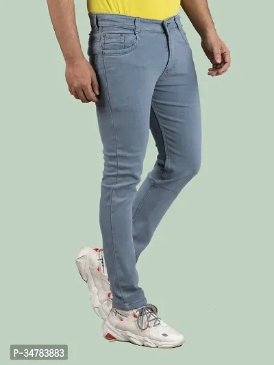 Stylish Denim Mid-Rise Jeans For Men-thumb3