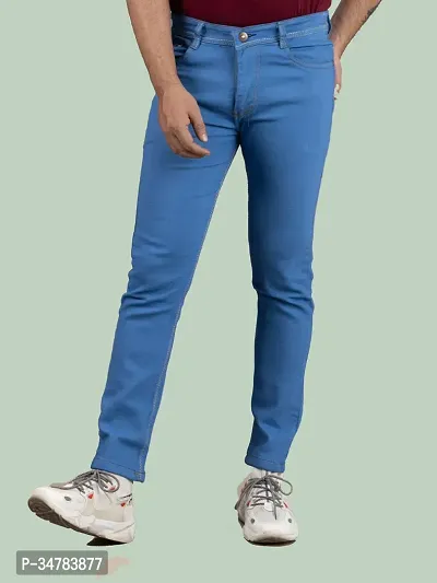 Stylish Denim Mid-Rise Jeans For Men-thumb2