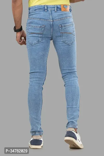 Stylish Denim Mid-Rise Jeans For Men-thumb2