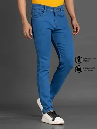 Stylish Denim Mid-Rise Jeans For Men-thumb2